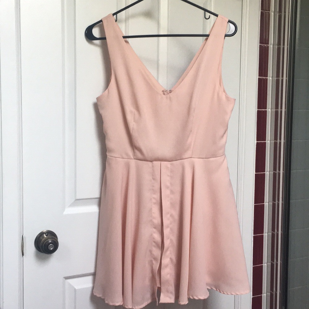 Blush pink Charlotte Russe romper, size medium